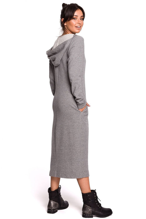 Casual Hooded Cotton Dress