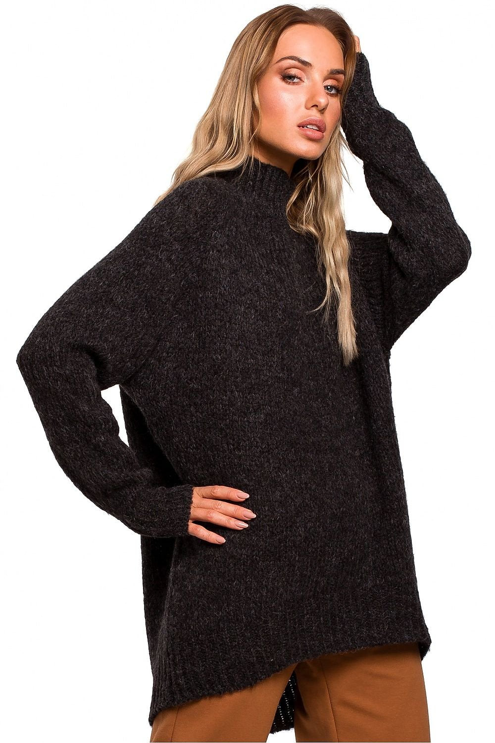 Asymmetrical Ribbed Sweater