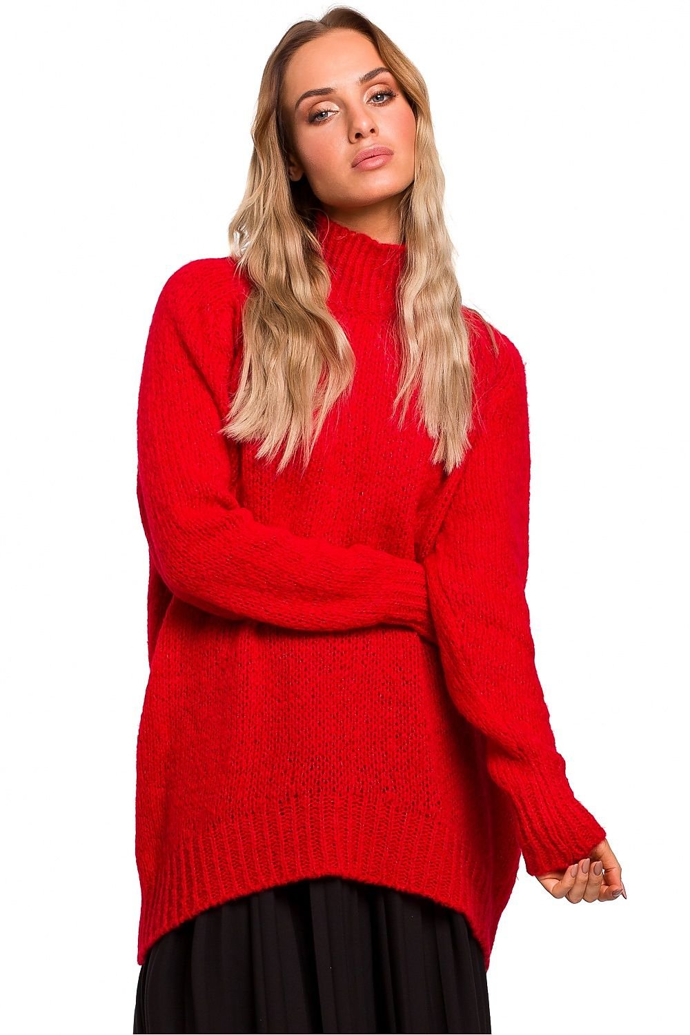 Asymmetrical Ribbed Sweater