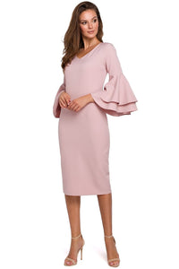 Flowing Sleeve Cocktail Dress