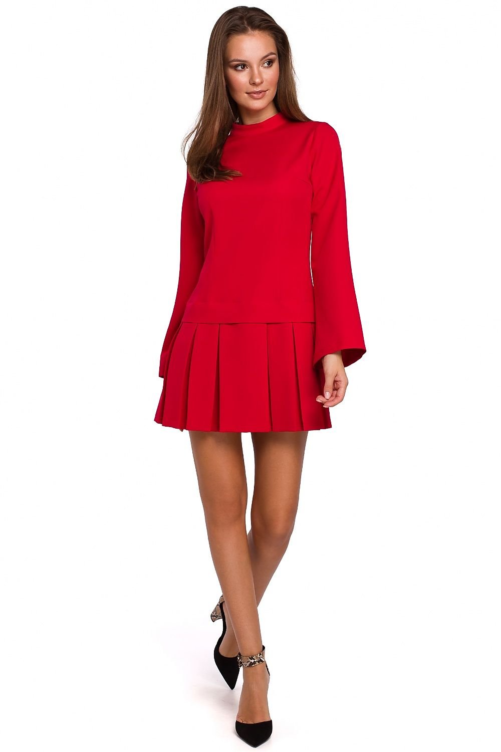 Flared Sleeve Cocktail Dress