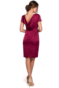 Draped Back Cocktail Dress