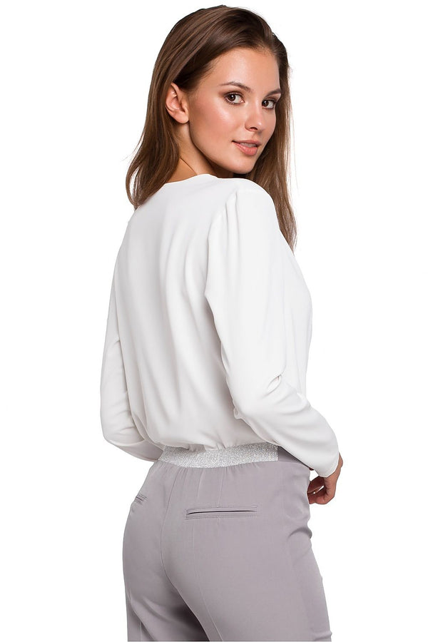 Elegant Light Envelope Blouse