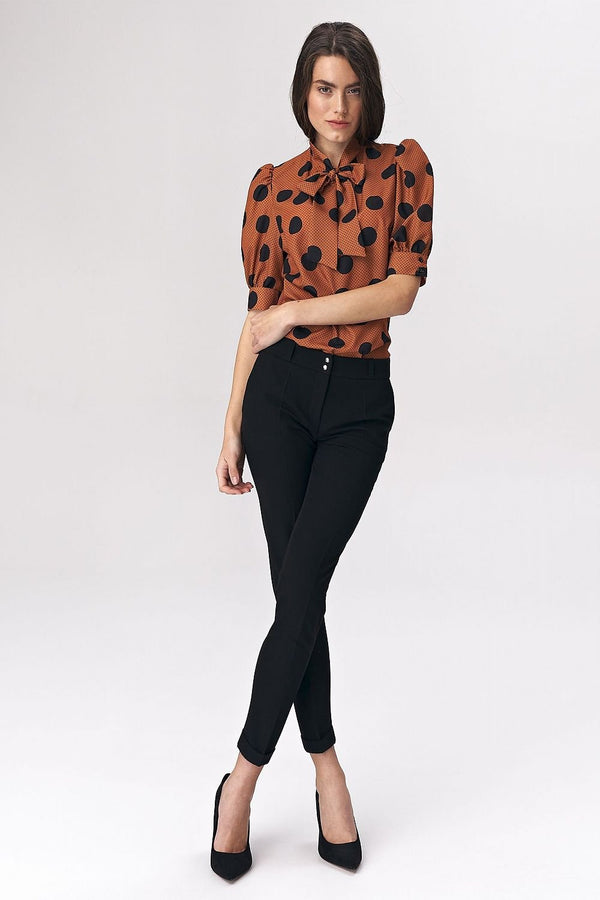 Soft Viscose Blouse with Elbow Sleeves