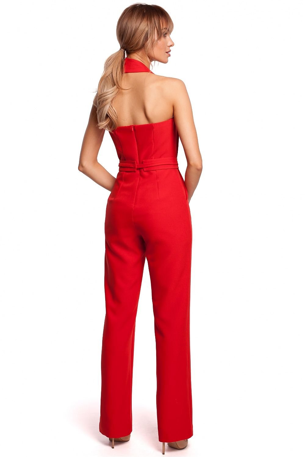 Asymmetrical Neckline Jumpsuit