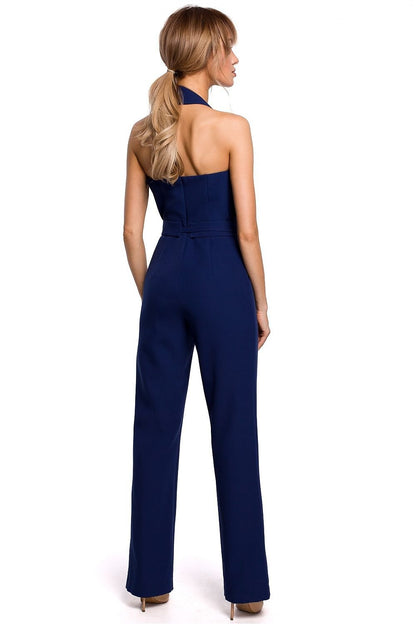 Asymmetrical Neckline Jumpsuit