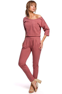 Comfortable Elastic Waist Jumpsuit