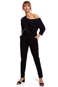 Comfortable Elastic Waist Jumpsuit