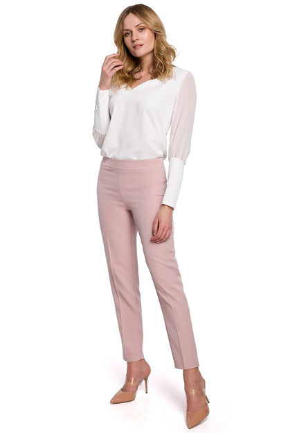 Classic Trousers with Straight Legs - Michelle & Kenza Co.