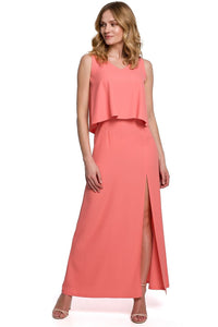 Sensual Frilled Maxi Dress