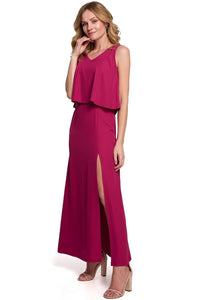 Sensual Frilled Maxi Dress