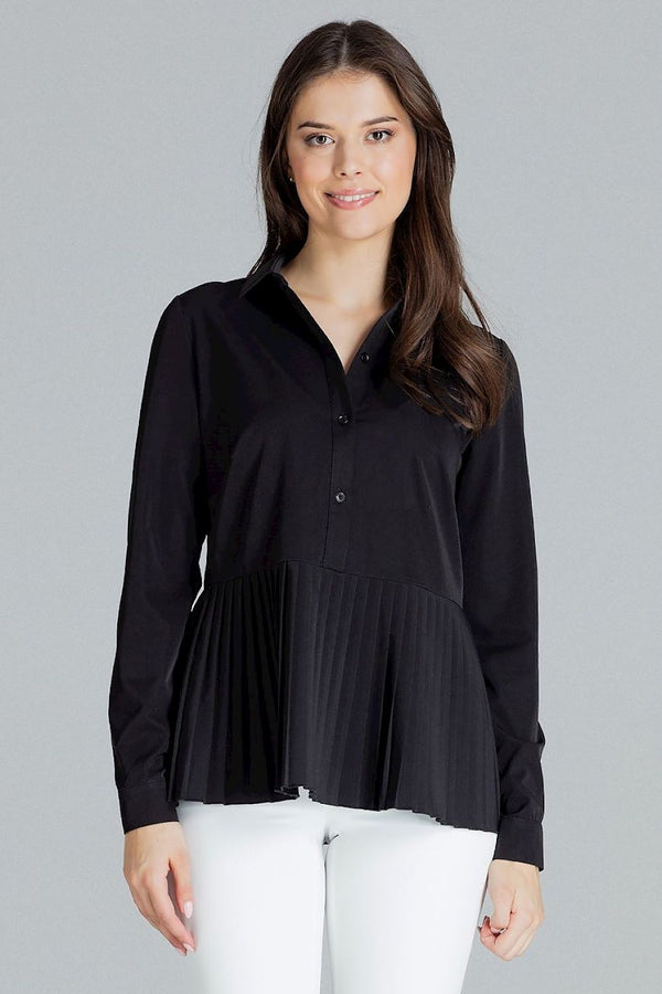 Elegant Ruffle Trim Blouse