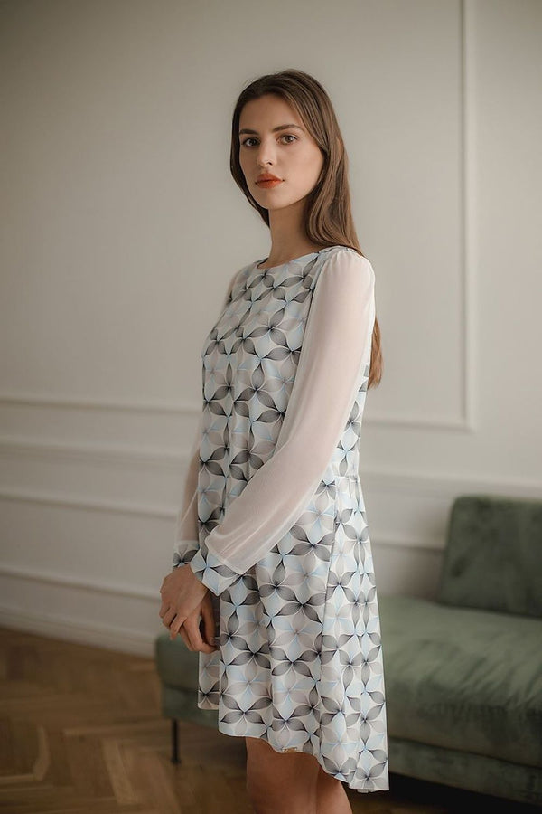 Elegant Flared Midi Dress