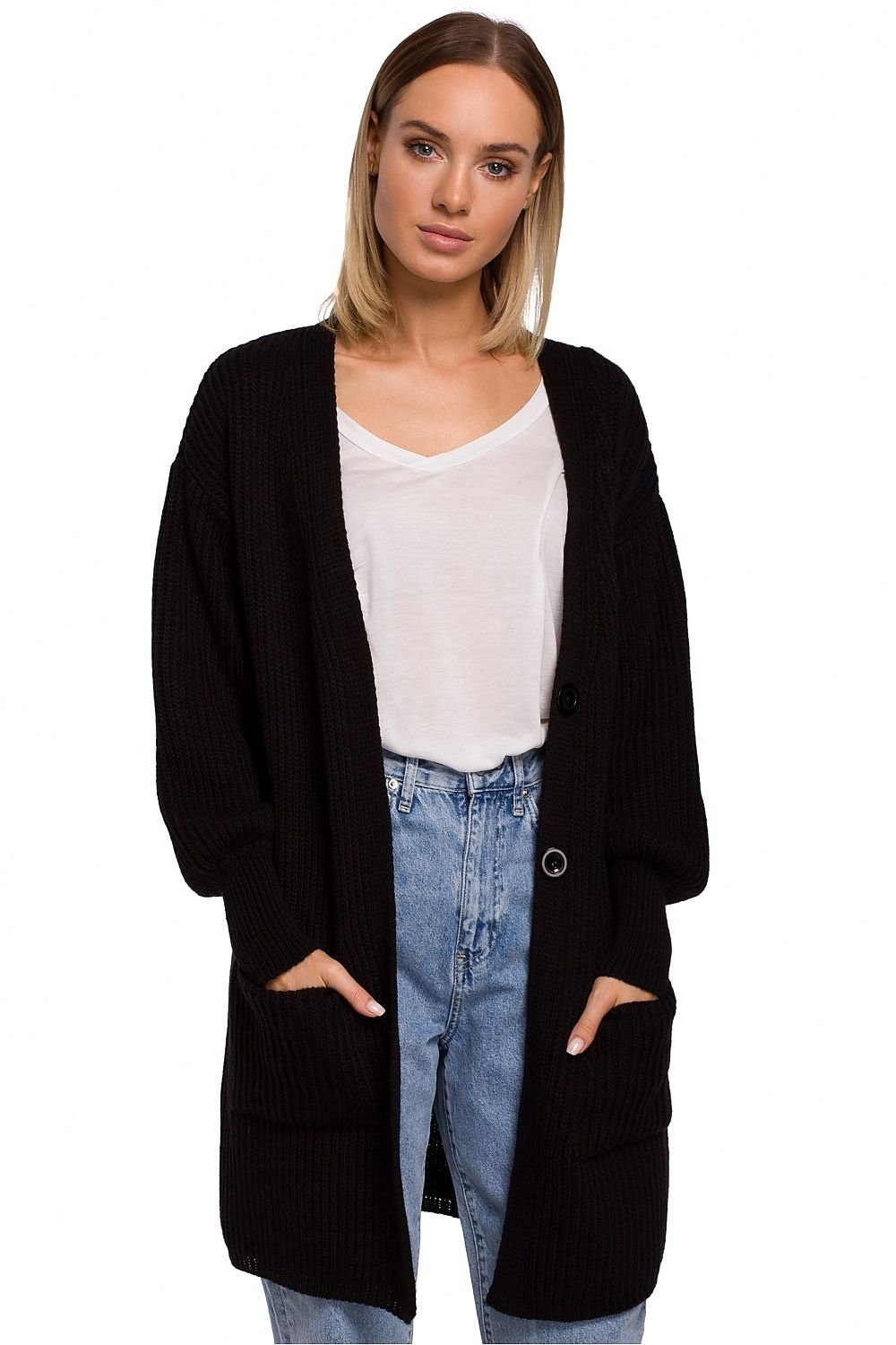 Oversized Buttoned Cardigan