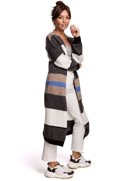 Multicoloured Striped Cardigan