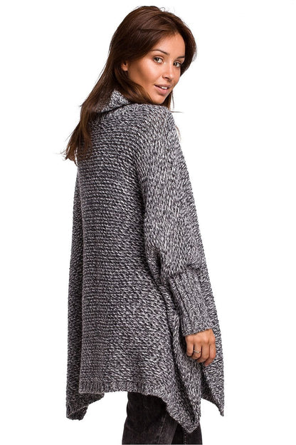 Elegant Turtleneck Poncho