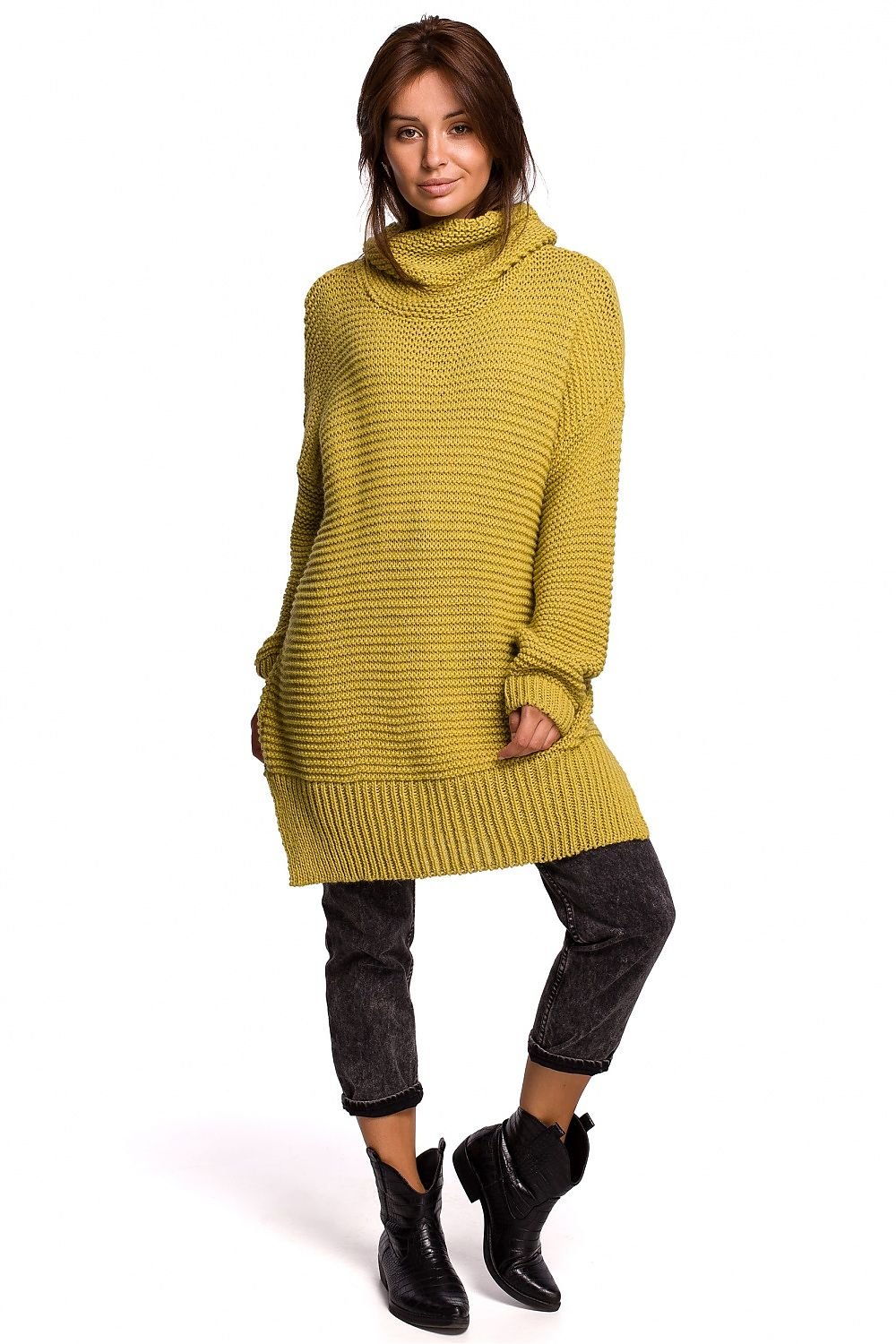 Extended Cut Turtleneck Sweater