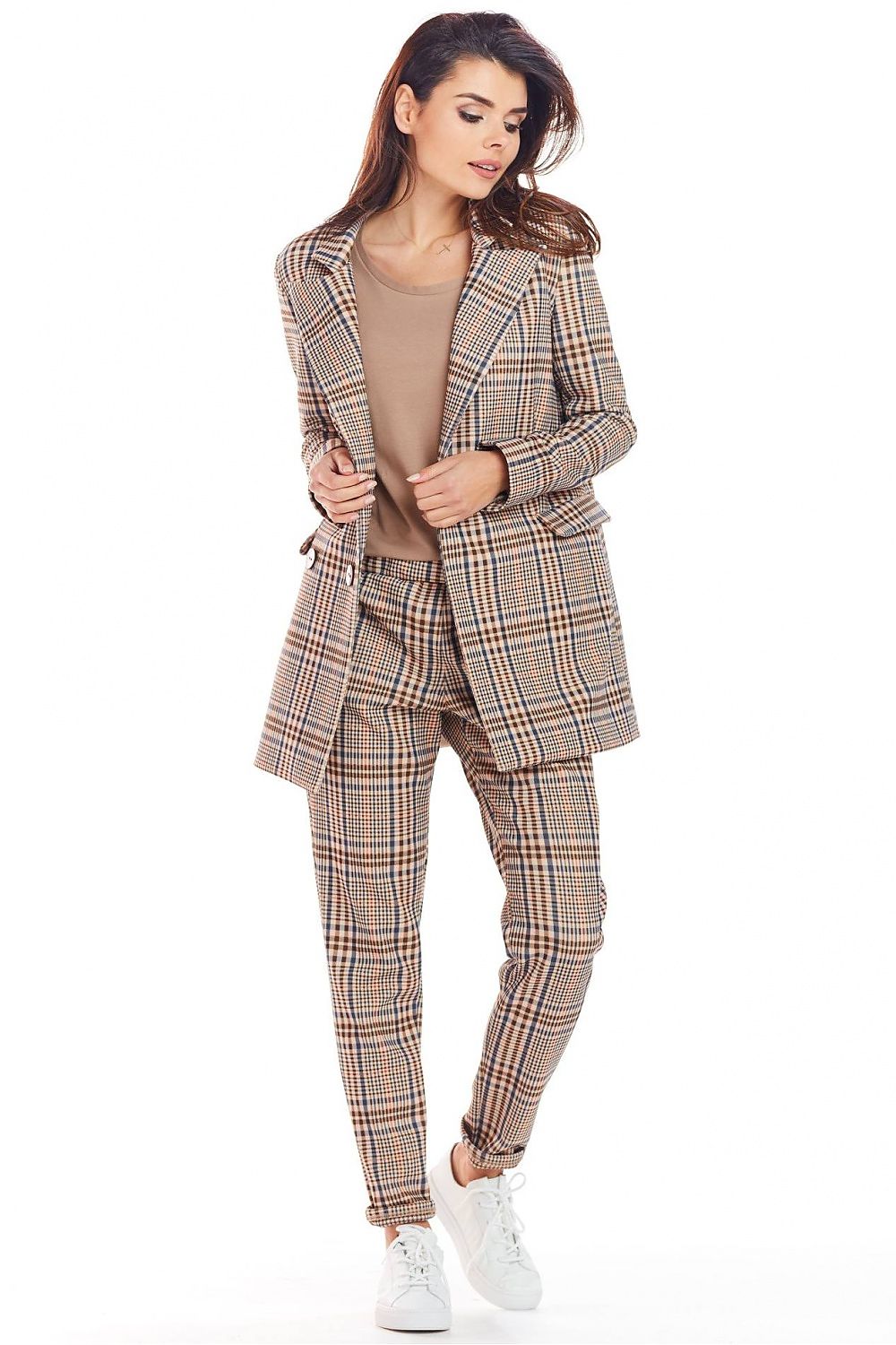 Chic Checked Loose Jacket