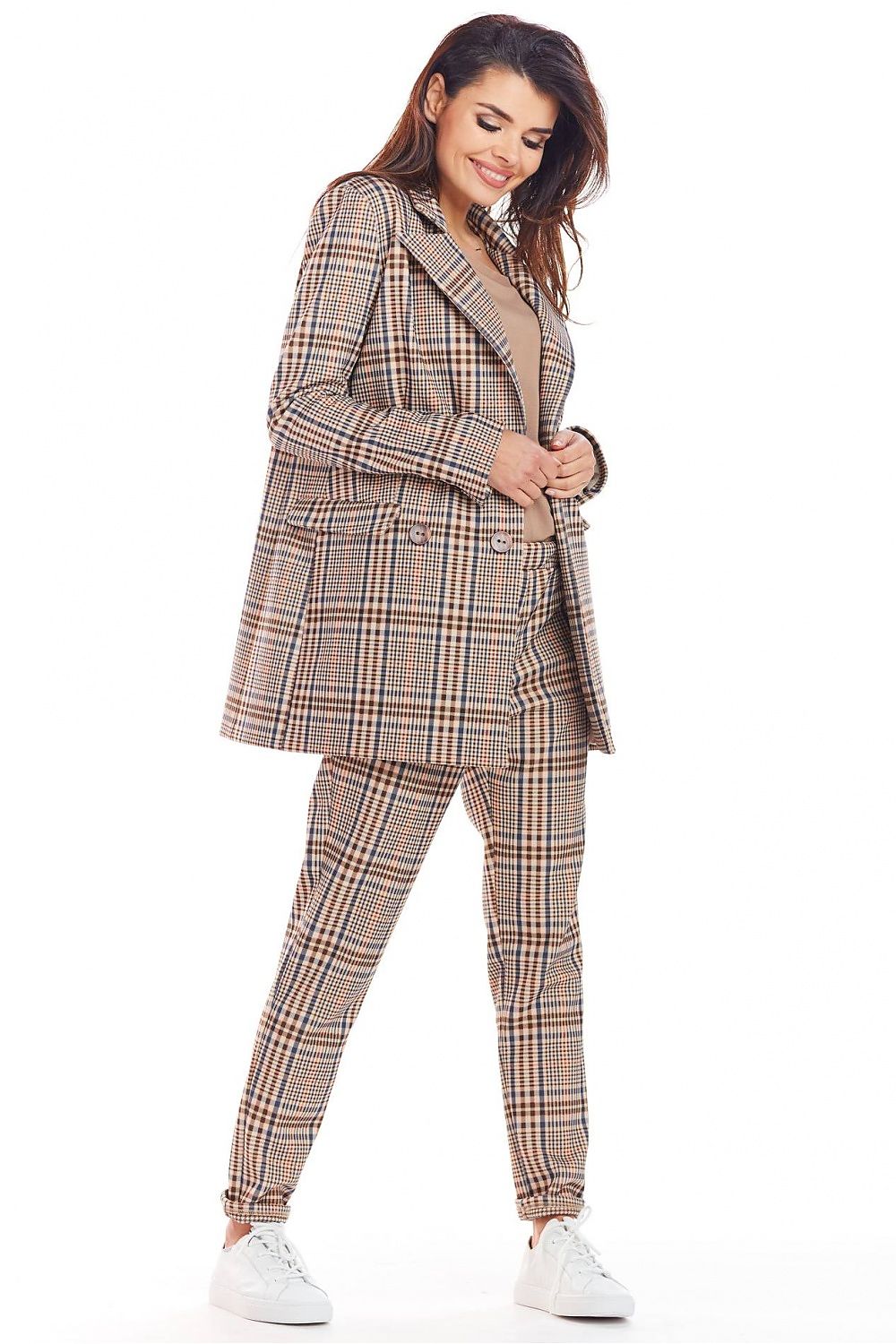 Chic Checked Loose Jacket