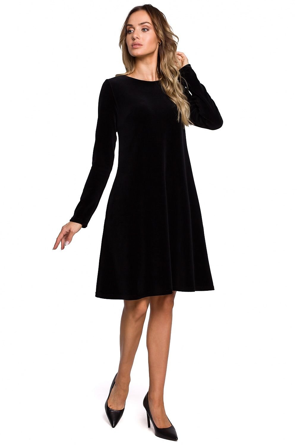 Comfortable Velour Trapeze Dress