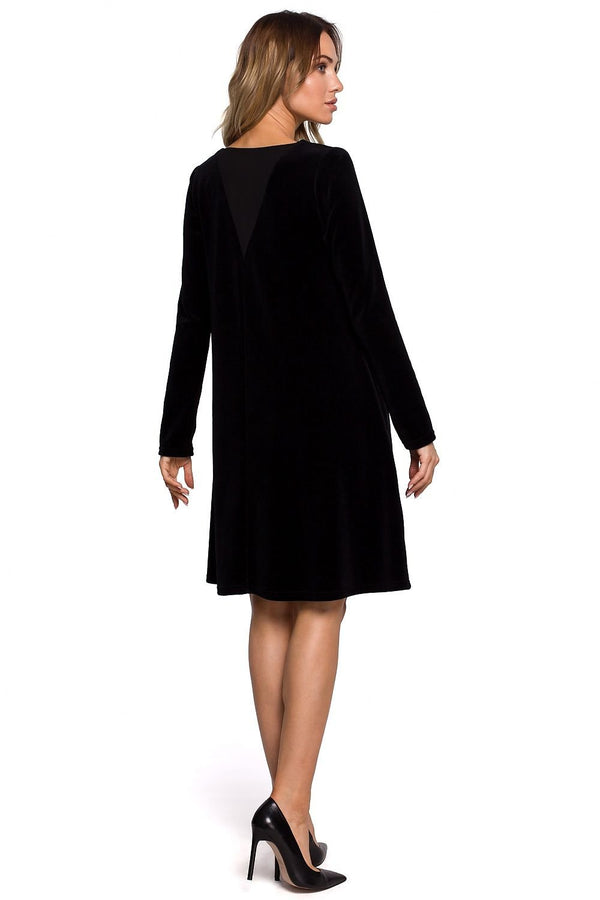 Comfortable Velour Trapeze Dress