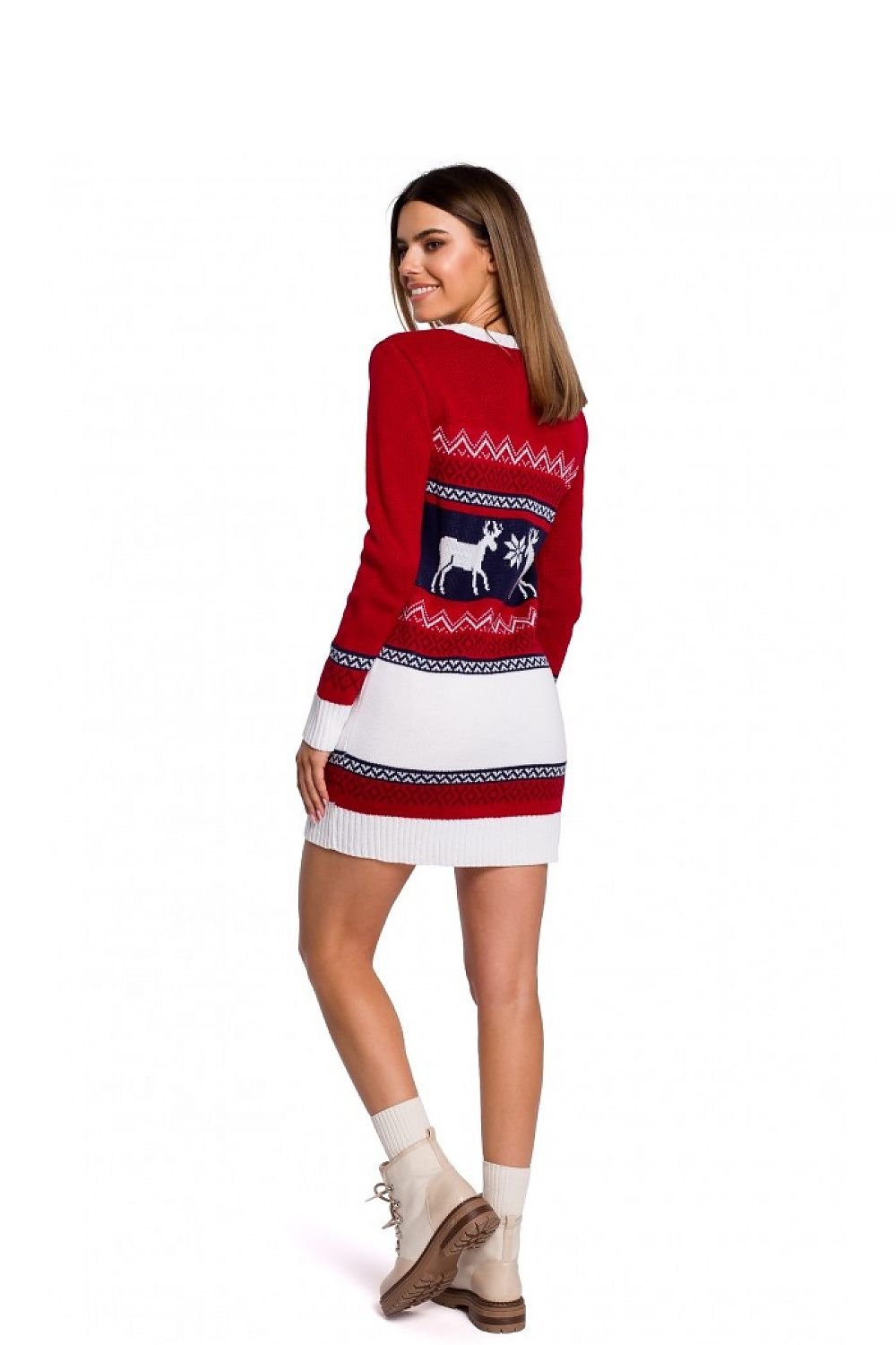 Christmas Reindeer Sweater Dress