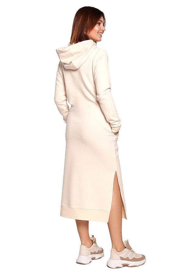 Comfortable Knit Hooded Dress