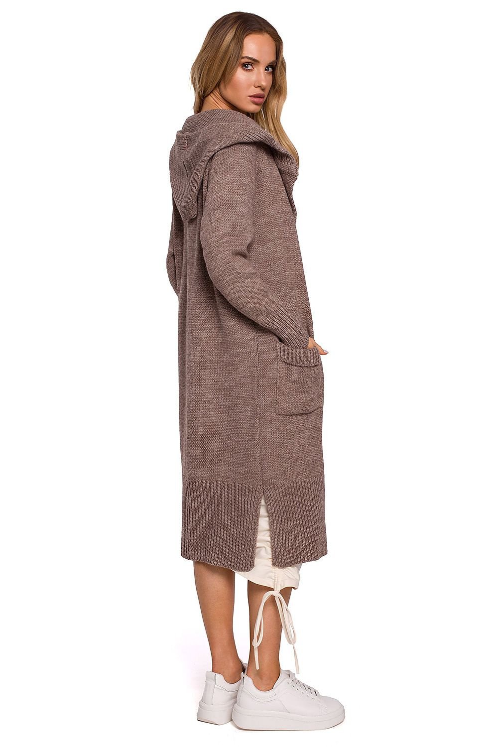 Long Hooded Cardigan