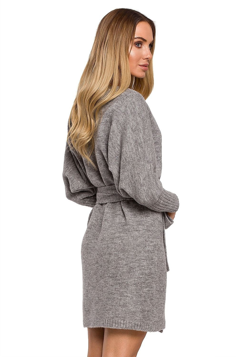 Comfortable Tie-Side Sweater Dress