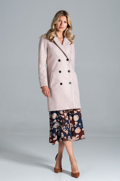 Knee-Length Belted Coat