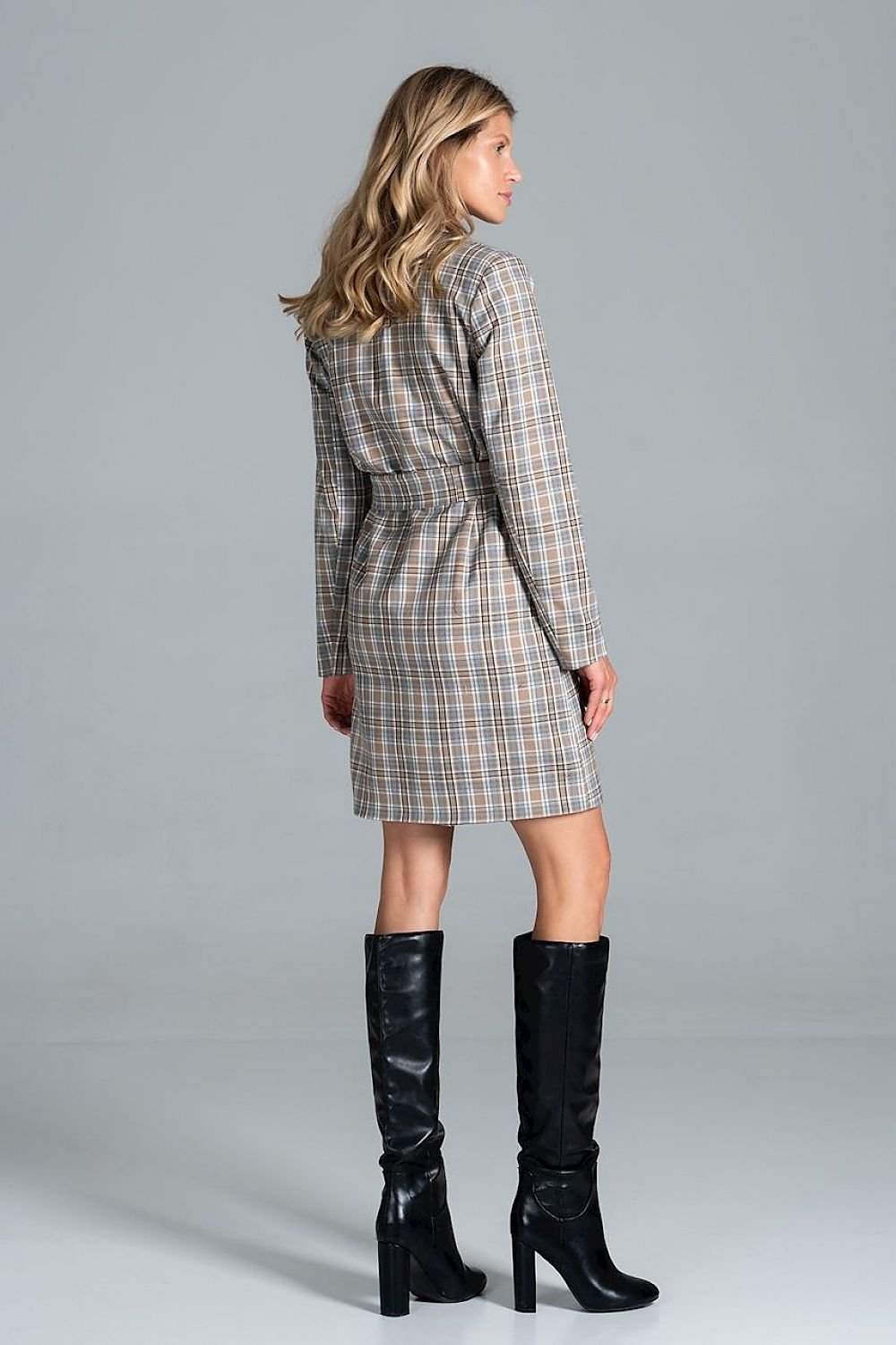 Knee-Length Belted Coat