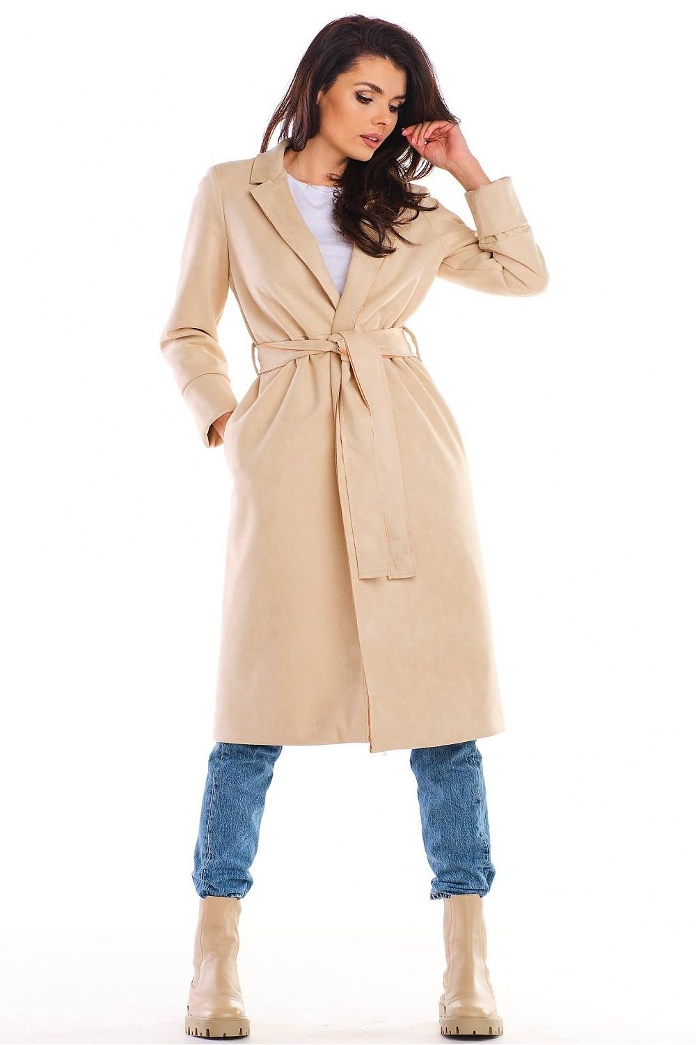 Chic Suede Dressing Gown