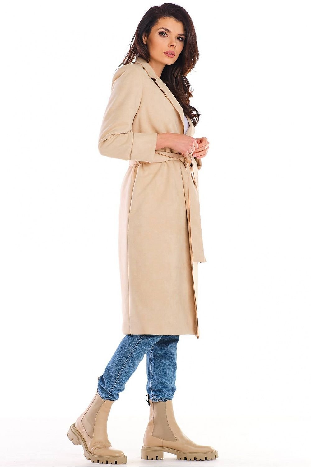 Chic Suede Dressing Gown