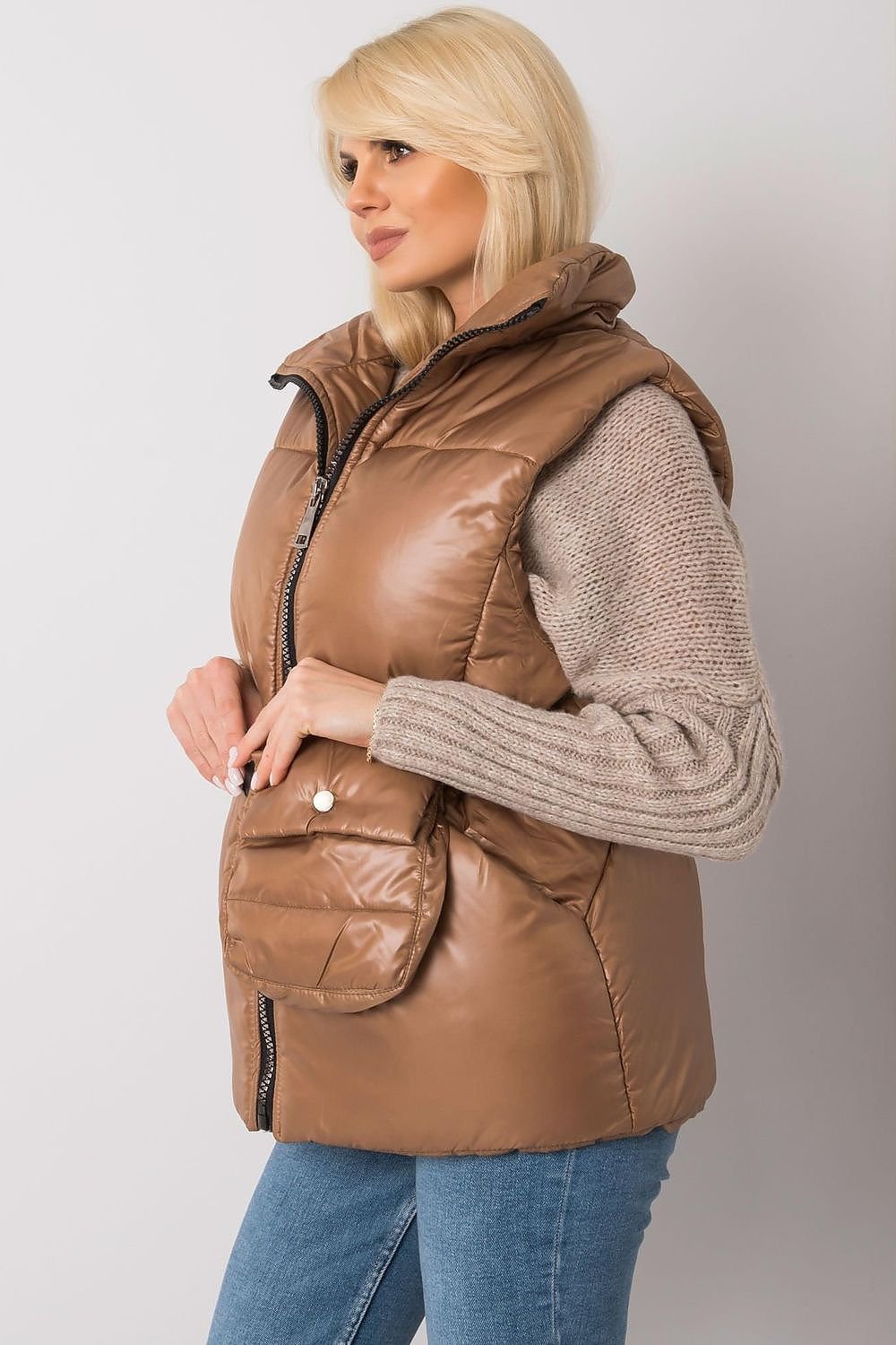 Ecru Down Vest