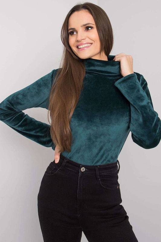 Chic Velour Turtleneck