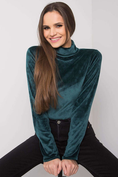 Chic Velour Turtleneck