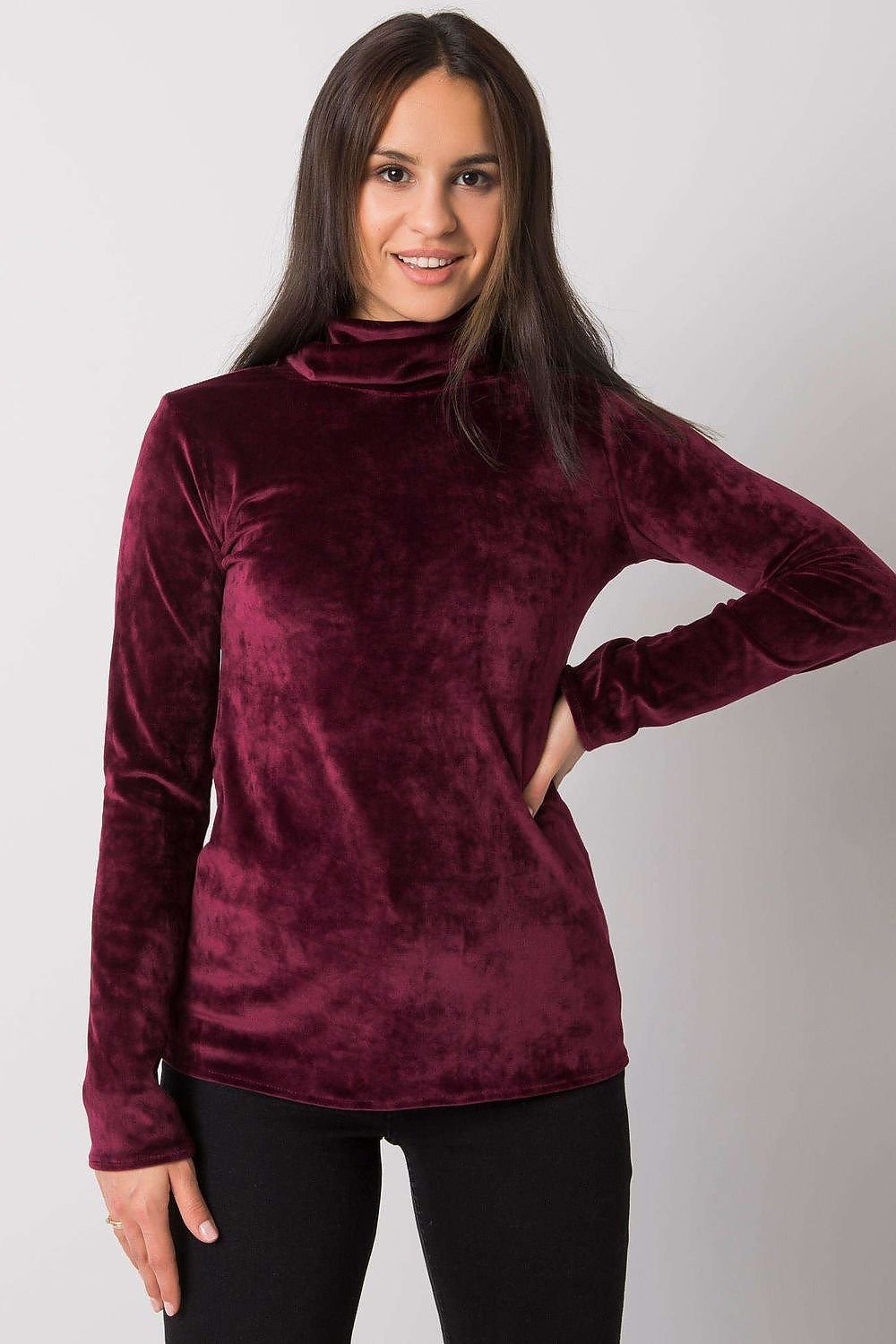 Chic Velour Turtleneck