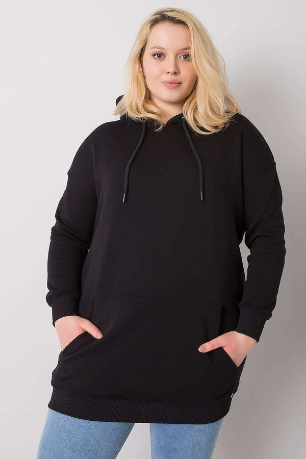 Extended Plus Size Hooded Sweatshirt