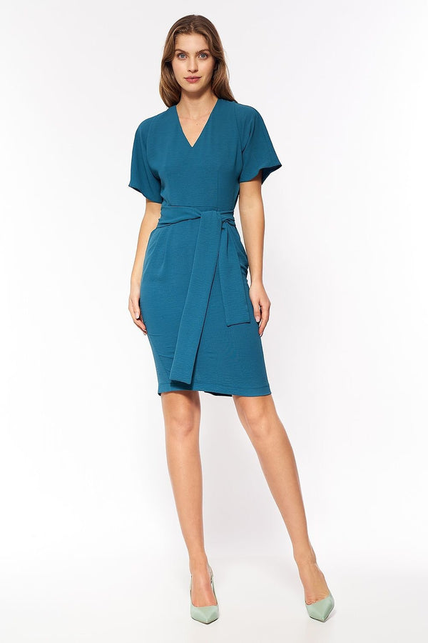 Waist-Tie V-Neck Summer Dress