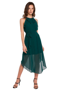 Romantic Ruffled Chiffon Dress