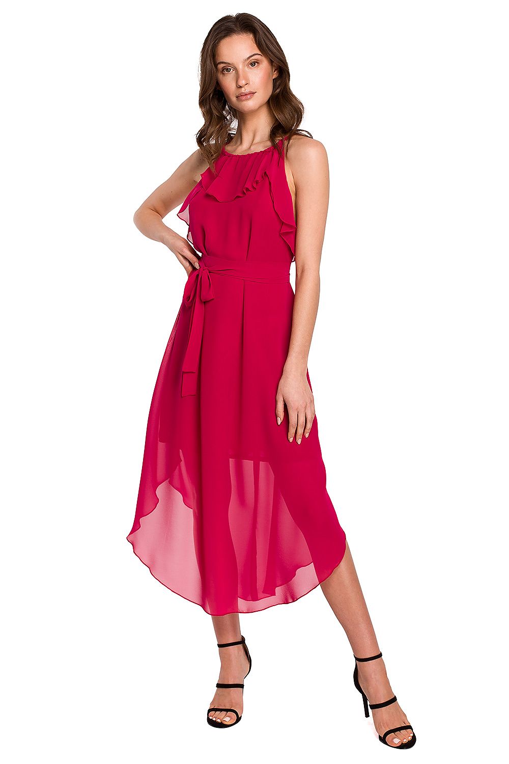 Romantic Ruffled Chiffon Dress