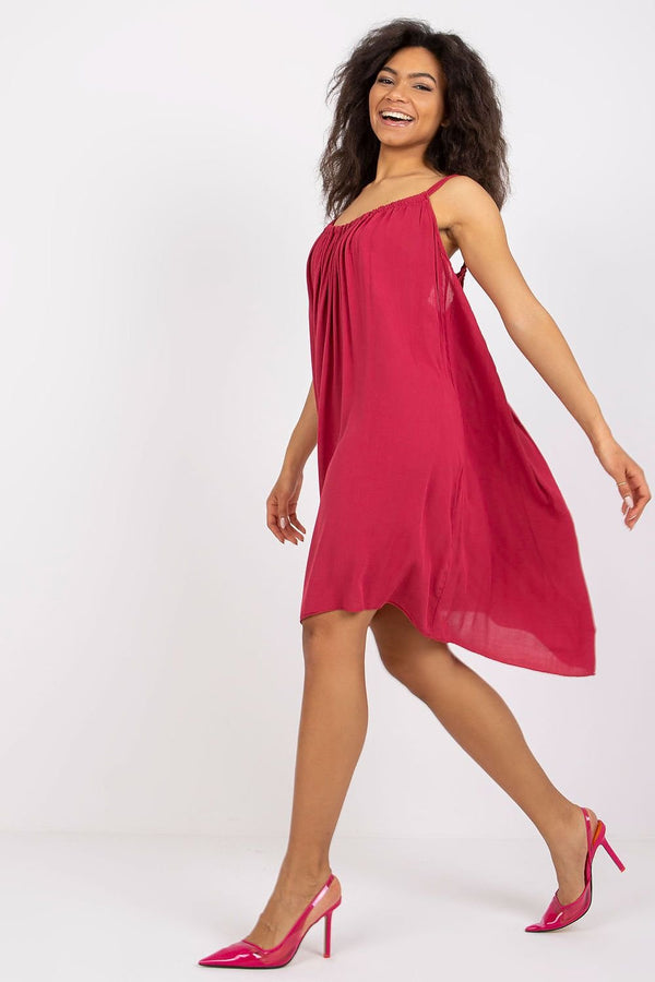 Loose Fit Strapless Summer Dress