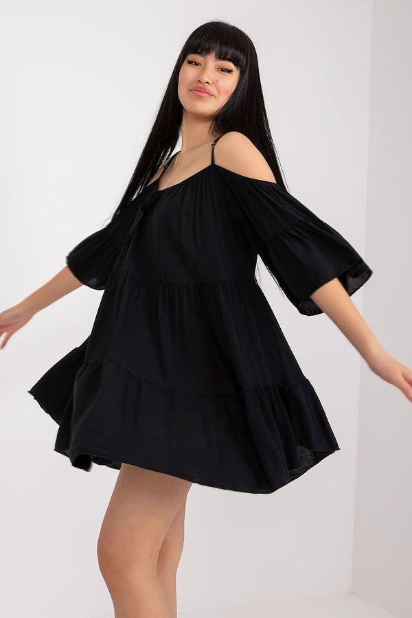 Asymmetrical Frill Summer Dress