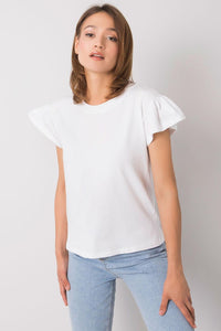 Frilled Sleeve Casual Blouse