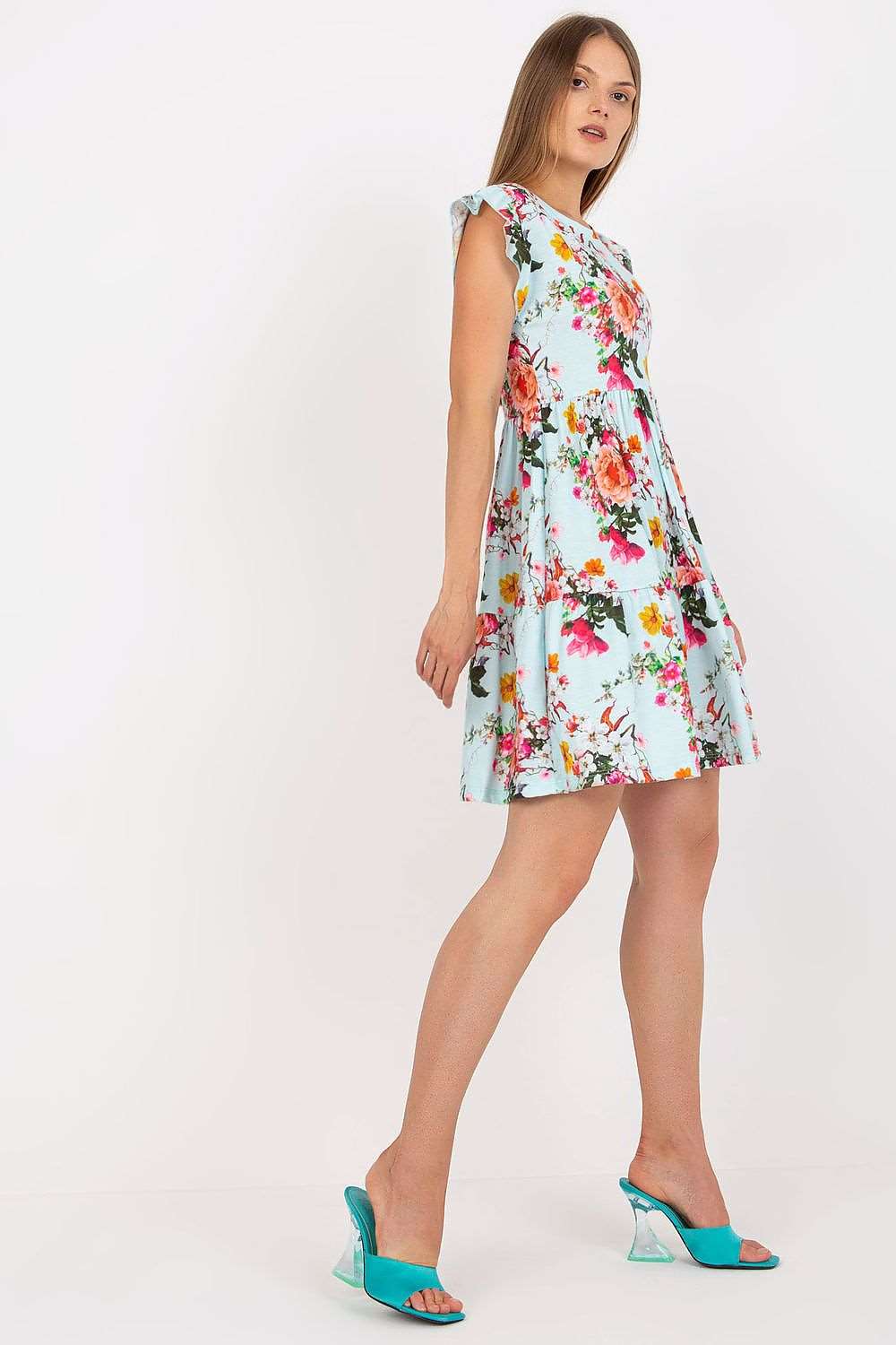 Alana Floral Frill Dress