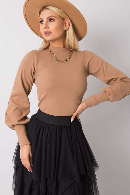 Ribbed Long Sleeve Blouse