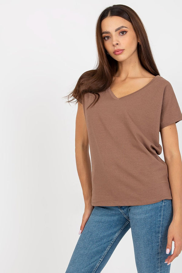 Heart Neckline Casual T-shirt