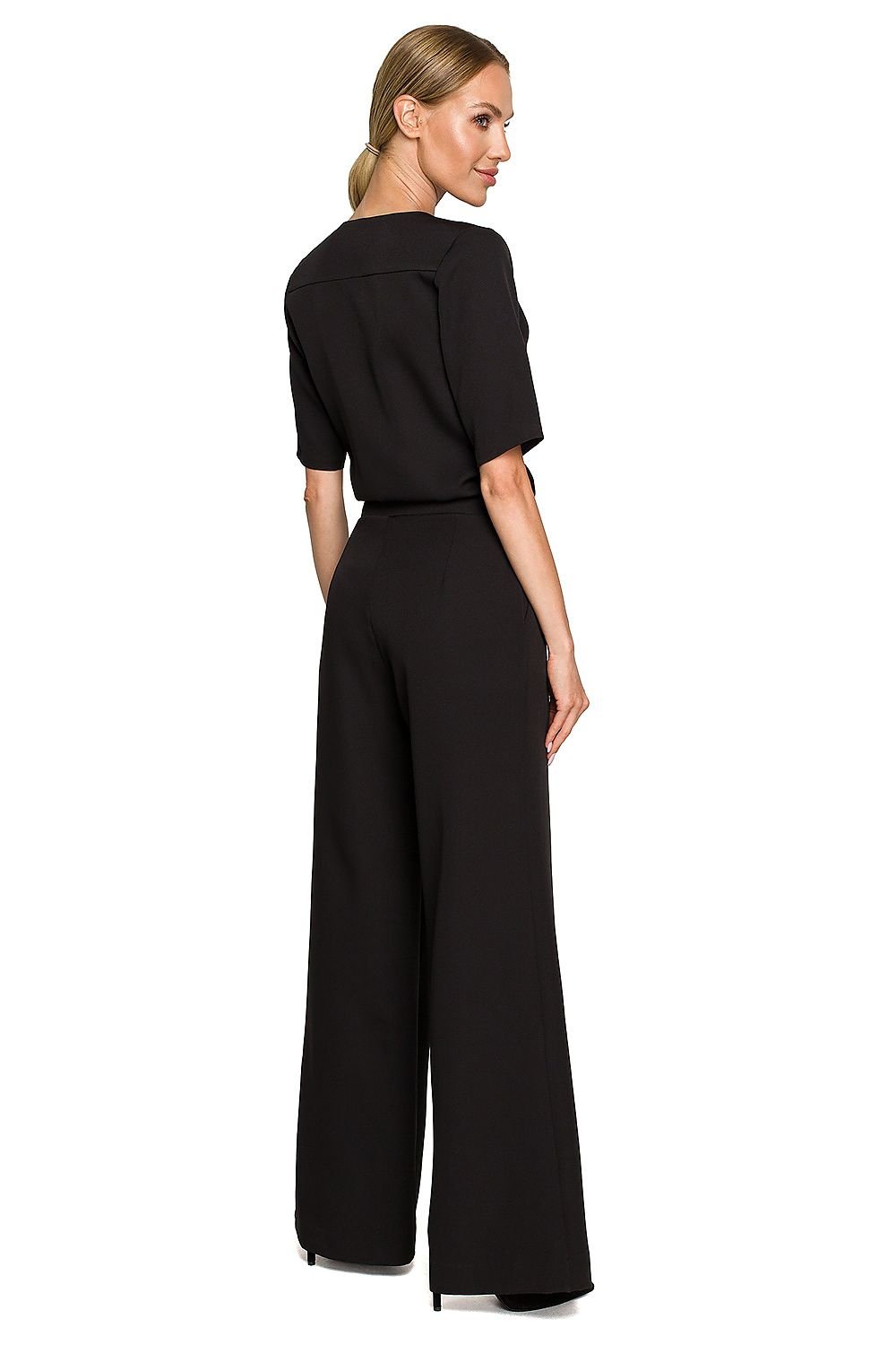 Elegant Elbow-Length Sleeve Trouser Suit