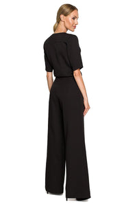 Elegant Elbow-Length Sleeve Trouser Suit