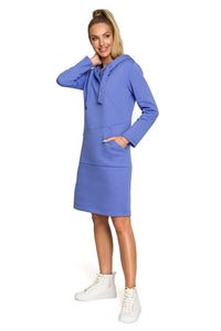 Warm Fleece Hooded Dress